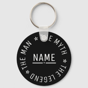 Personalized Name The Man The Myth The Legend Keychain