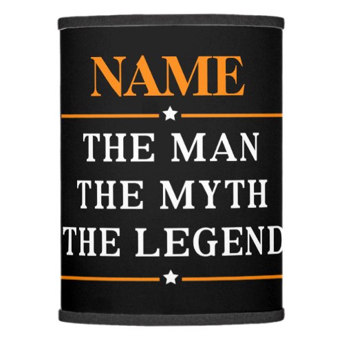 Personalized Name The Man The Myth The Legend Lamp Shade