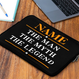 Personalized Name The Man The Myth The Legend Laptop Sleeve