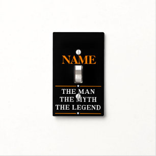 Personalized Name The Man The Myth The Legend Light Switch Cover