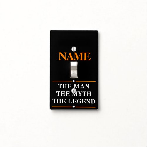 Personalized Name The Man The Myth The Legend Light Switch Cover