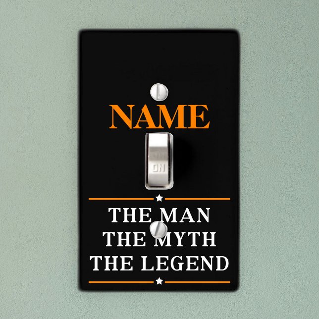 Personalized Name The Man The Myth The Legend Light Switch Cover (Creator Uploaded)