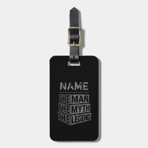 Personalized Name The Man The Myth The Legend Luggage Tag