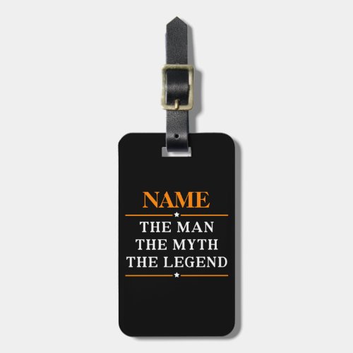 Personalized Name The Man The Myth The Legend Luggage Tag