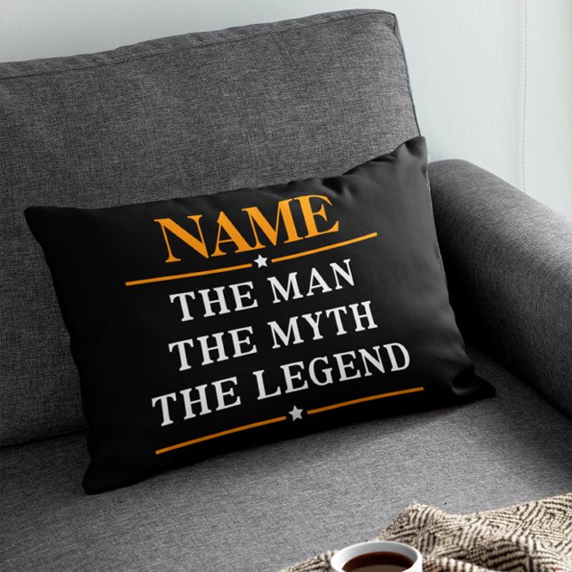 Personalized Name The Man The Myth The Legend Lumbar Pillow (Creator Uploaded)