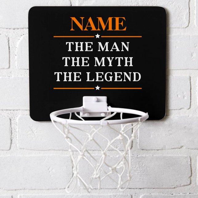 Personalized Name The Man The Myth The Legend Mini Basketball Hoop (Creator Uploaded)