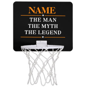 Personalized Name The Man The Myth The Legend Mini Basketball Hoop