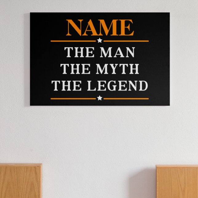 Personalized Name The Man The Myth The Legend Photo Print (Creator Uploaded)