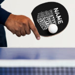Personalized Name The Man The Myth The Legend Ping Pong Paddle<br><div class="desc">Personalized your own name,  "the Man the Myth the Legend" typography design,  great custom gift for men,  dad,  grandpa,  husband,  boyfriend on father's day,  birthday,  anniversary,  and any special day.</div>