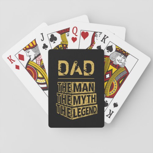Personalized Name The Man The Myth The Legend Playing Cards
