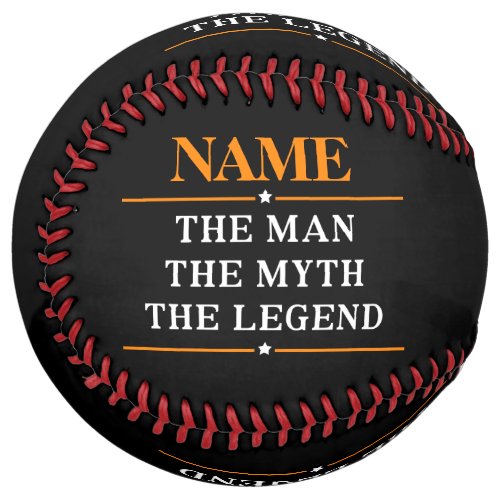 Personalized Name The Man The Myth The Legend Softball