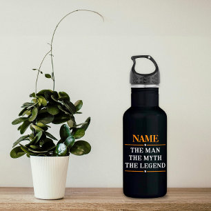 Personalized Name The Man The Myth The Legend Stainless Steel Water Bottle