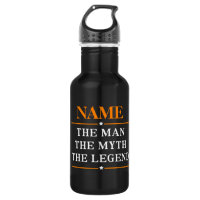 Personalized Name The Man The Myth The Legend Stainless Steel Water Bottle