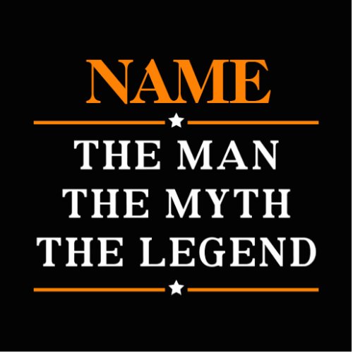 Personalized Name The Man The Myth The Legend Statuette