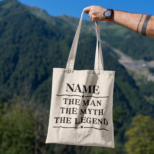 Personalized Name The Man The Myth The Legend Tote Bag (Creator Uploaded)
