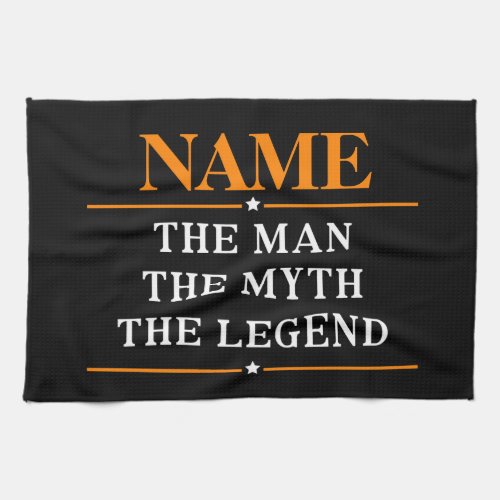 Personalized Name The Man The Myth The Legend Towel