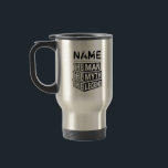 Personalized Name The Man The Myth The Legend Travel Mug<br><div class="desc">Personalized your own name,  "the Man the Myth the Legend" typography design,  great custom gift for men,  dad,  grandpa,  husband,  boyfriend on father's day,  birthday,  anniversary,  and any special day.</div>