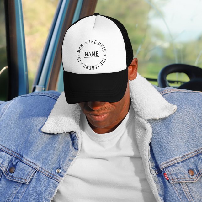 Personalized Name The Man The Myth The Legend Trucker Hat (Creator Uploaded)