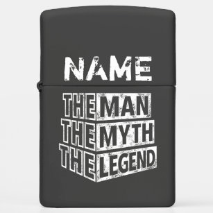 Personalized Name The Man The Myth The Legend  Zippo Lighter