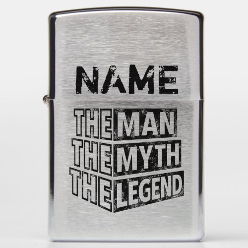 Personalized Name The Man The Myth The Legend Zippo Lighter