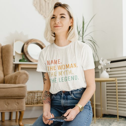 Personalized Name The Woman The Myth The Legend  T_Shirt