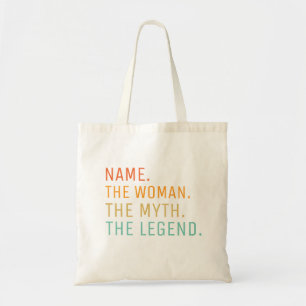 Personalized Name The Woman The Myth The Legend Tote Bag