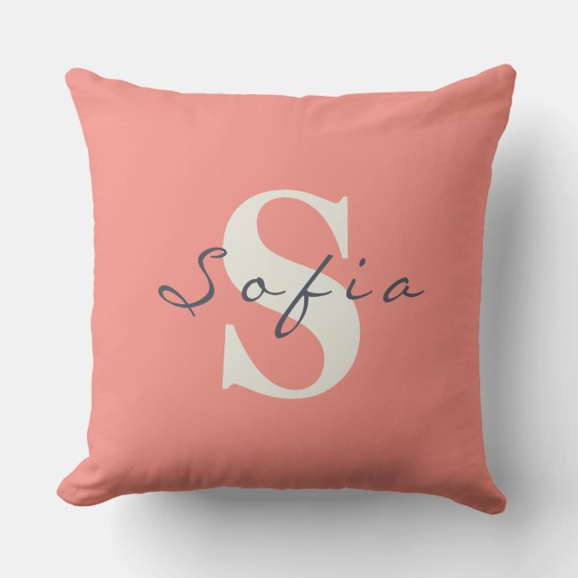 Personalized Name Throw Pillow (Front)