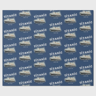 Personalized Name Titanic Wrapping Paper