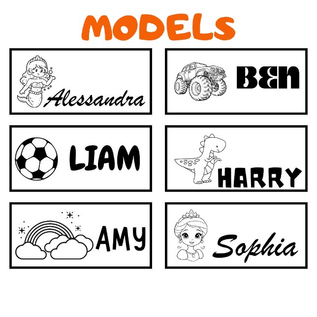 Personalized Name to identify school supplies Self-inking Stamp (Creator Uploaded)