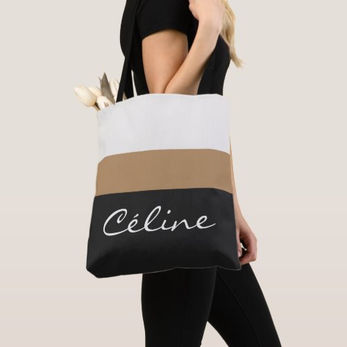 Personalized Name Tote Bag | Premium Stripe Design
