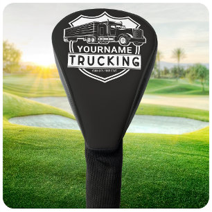 Personalized NAME Trucking Big Rig Semi Trucker   Golf Head Cover