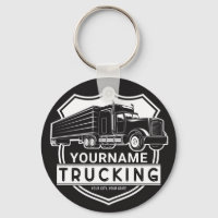 Personalized NAME Trucking Big Rig Semi Trucker
