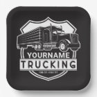 Personalized NAME Trucking Big Rig Semi Trucker