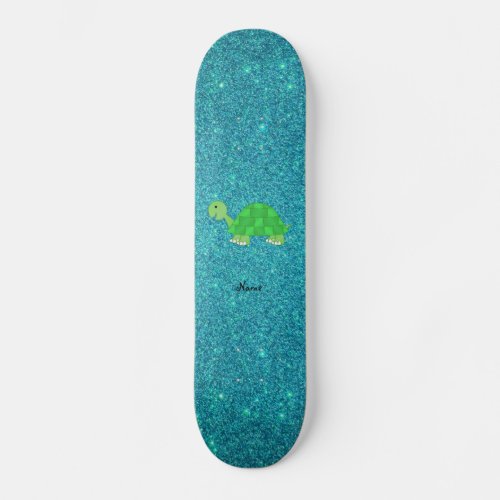 Personalized name turtle skateboard deck