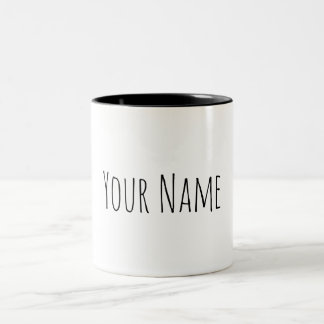 Personalized Name Two-Tone Coffee Mug