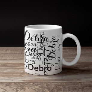 personalized Name typography Mug