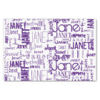Personalized Name Typography Purple Word Cloud
