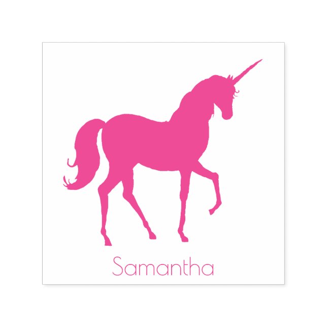 Personalized Name Unicorn Self-inking Stamp (Design)