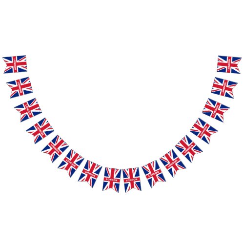 personalized name Union Jack bunting  Bunting Flags