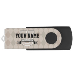 Personalized Name University Cool Funny College Flash Drive