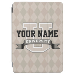 Personalized Name University Cool Funny College iPad Air Cover