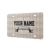 Personalized Name University Cool Funny College License Plate (Left)