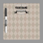 Personalized Name University Cool Funny Family Dry Erase Board