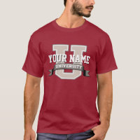 Personalized Name University Cool Funny Family T-Shirt