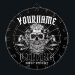 Personalized NAME Viking Nordic Warrior Heritage Dart Board<br><div class="desc">Personalized NAME Viking Nordic Warrior Heritage design - Customize with your Name or Custom Text</div>