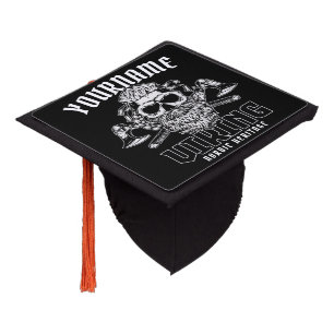 Personalized NAME Viking Nordic Warrior Heritage Graduation Cap Topper