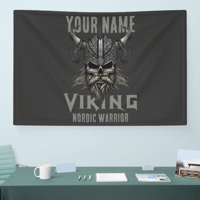 Personalized NAME Viking Warrior Heritage  Banner (Tradeshow)