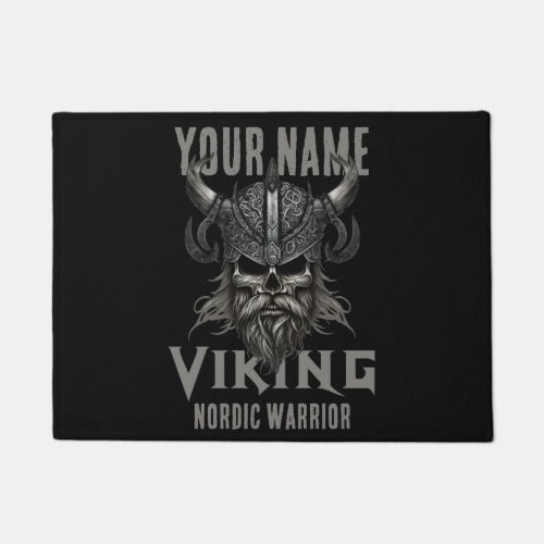 Personalized NAME Viking Warrior Heritage  Doormat