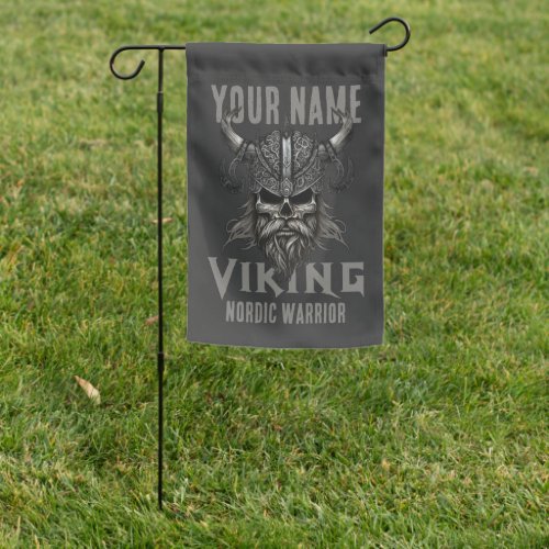 Personalized NAME Viking Warrior Heritage  Garden Flag