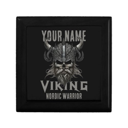 Personalized NAME Viking Warrior Heritage  Gift Box